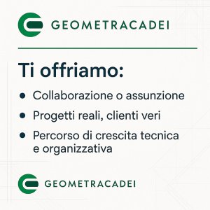 Cerchiamo Architetto / Ingegnere / Geometra – Collaborazione o Assunzione – Sarnico (BG)